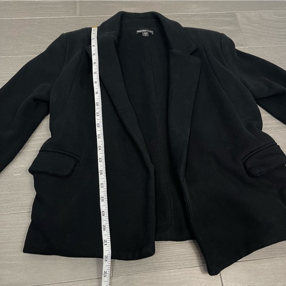 James Perse Los Angeles Cropped Fleece Sweatshirt Coat Jacket Blazer Black 2 M - Picture 14 of 16